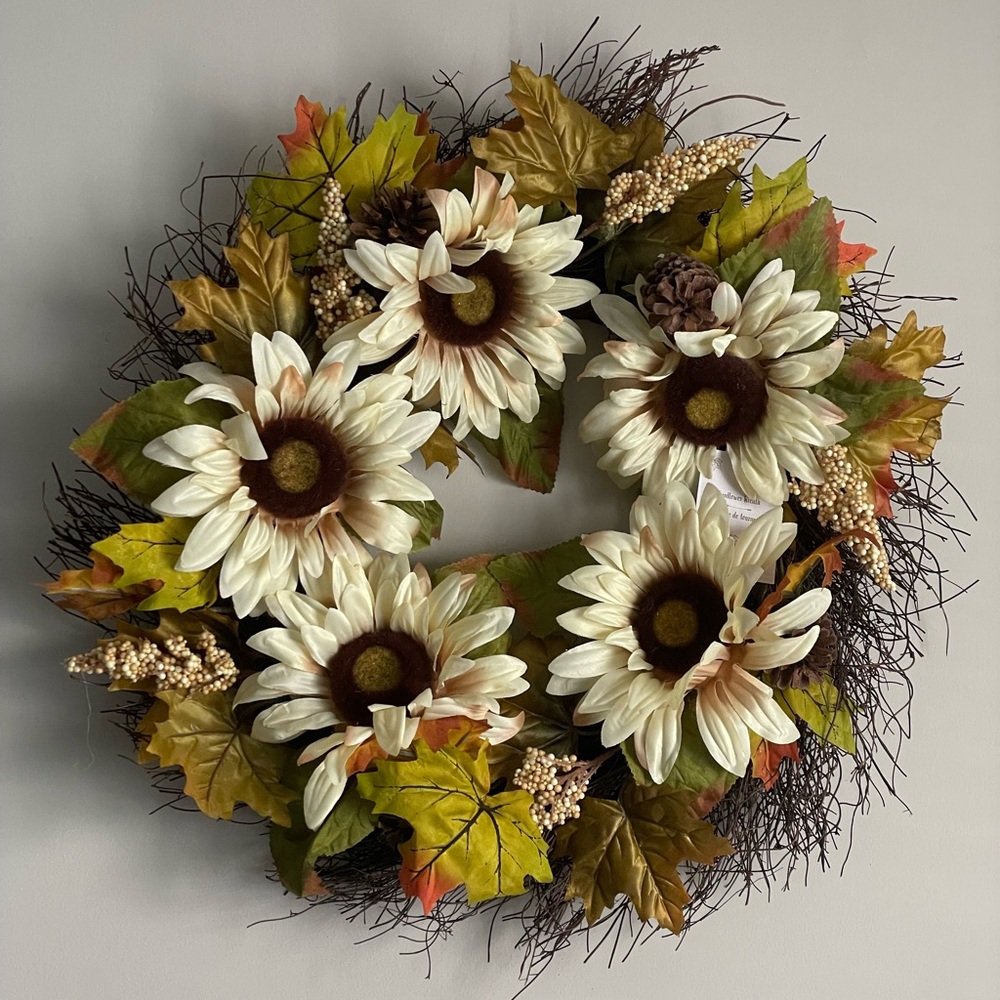 Fall Sunflower Wreath